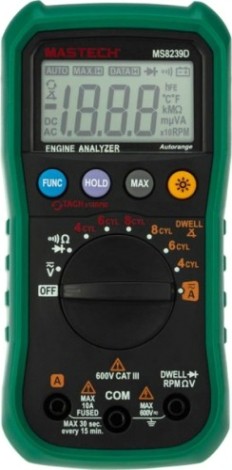 Мультиметр цифровой MASTECH MS8239D автомобильный [13-2089]
