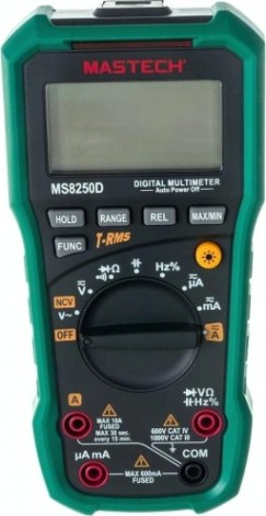 Мультиметр цифровой MASTECH MS8250D с t-rms профессиональный [13-2103]