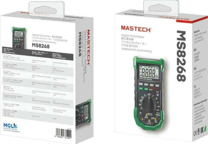 Мультиметр цифровой MASTECH MS8268 [13-2068]