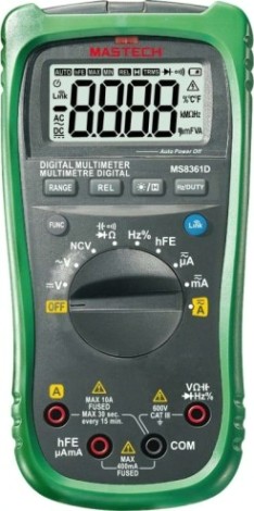 Мультиметр цифровой MASTECH MS8361D профессиональный [13-2069]