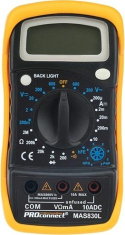 Мультиметр цифровой Proconnect MAS830L портативный [13-3021]