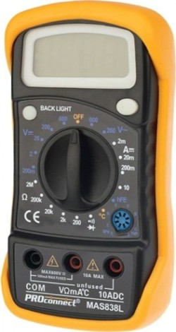 Мультиметр цифровой Proconnect MAS838L портативный [13-3022]