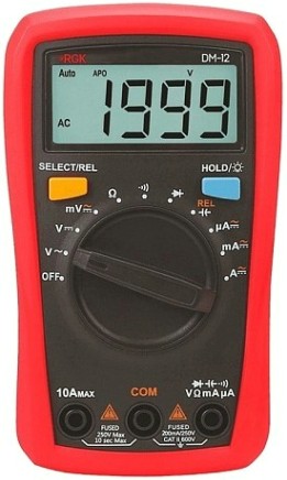 Мультиметр цифровой RGK DM-12 с поверкой [779630]