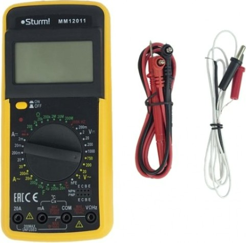 Мультиметр цифровой Sturm MM12011 Мультиметр цифровой Sturm MM12011