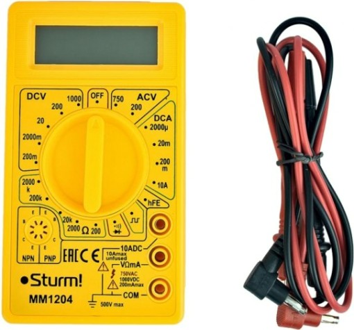 Мультиметр цифровой Sturm MM1204 Мультиметр цифровой Sturm MM1204