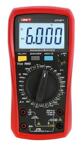 Мультиметр цифровой UNI-T UT107+ автомобильный [13-0060]