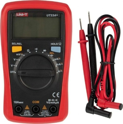 Мультиметр цифровой UNI-T UT33A портативный с автовыбором диапазона [13-0055]