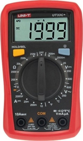 Мультиметр цифровой UNI-T UT33C+ портативный [13-0057]