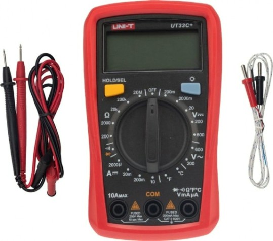 Мультиметр цифровой UNI-T UT33C+ портативный [13-0057]
