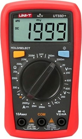 Мультиметр цифровой UNI-T UT33D портативный [13-0058]