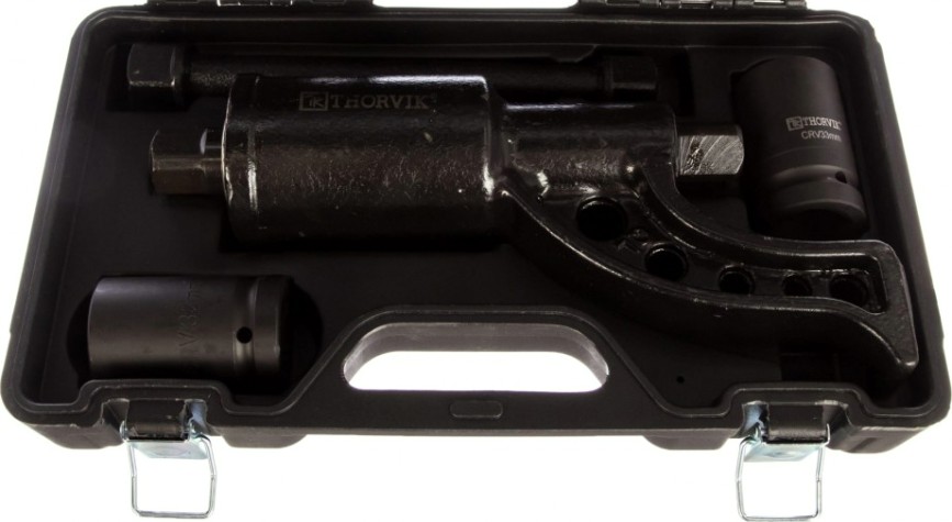 Мультипликатор THORVIK 1"DR, 3800 Нм и головки торцевые 1"DR 32 мм, 33 мм [052753]
