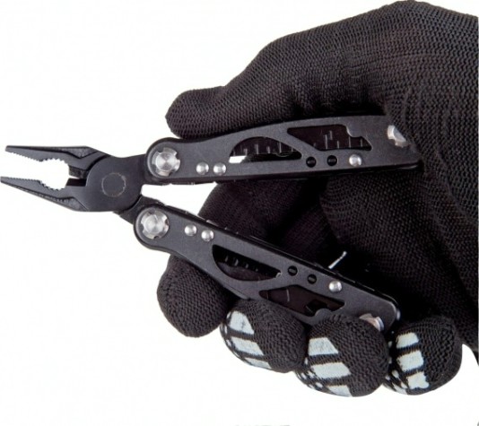 Мультитул REXANT 12-4901-2 12 функций 120 мм черный