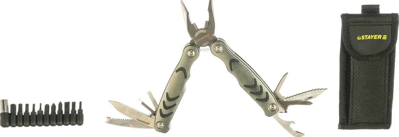 Мультитул STAYER PROFESSIONAL инструмент многофункциональный силовая модель, с б [22852_z01]
