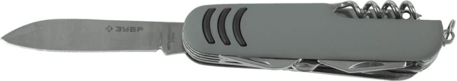 Мультитул ЗУБР МАСТЕР 12 в 1 обрезиненная рукоятка [47780]