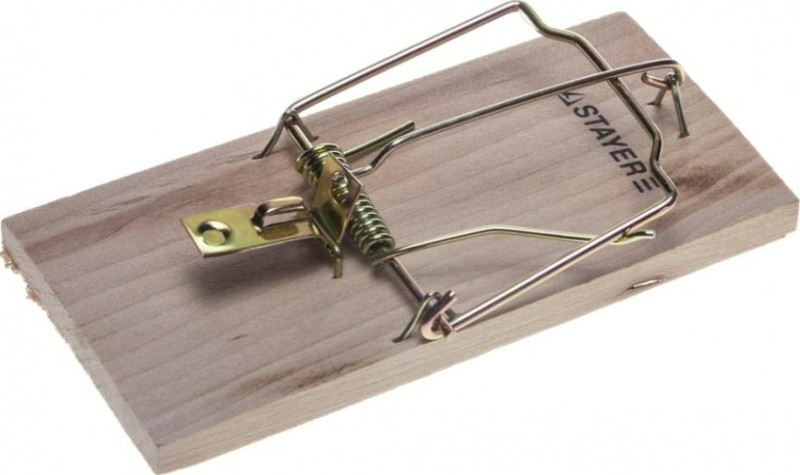 Мышеловка средняя, деревянное основание STAYER STANDARD 40501-M [40501-M]
