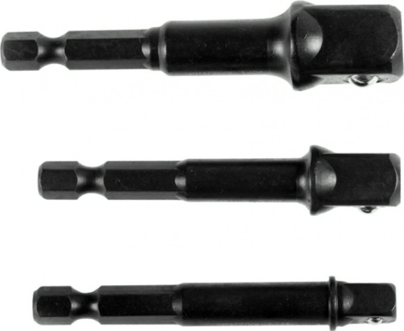 Набор адаптеров для торцевых головок KRAFTOOL 1/4, 1/2, 3/8, 65 мм, 3 предмета 26775-H3 [26775-H3]