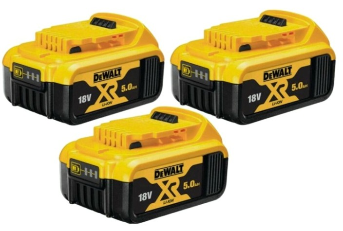 Набор АКБ и ЗУ DeWALT 18V XR 5.0 Ач Li-Ion (3шт.) + DCB184 [DCB184P3]