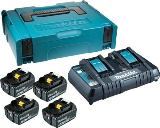 Набор АКБ и ЗУ MAKITA 18.0В 5,0 Ач Li-ion (4шт.) BL1850B/DC18RD (1шт.) 198312-4 [198312-4]