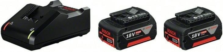 Набор аккумулятор и зарядное устройство BOSCH GBA 18,0V 4,0 Ah Li-Ion х 2шт. + GAL 18V-40 [1600A019S0]