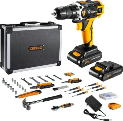 Набор аккумуляторного инструмента DEKO DKCD20FU-Li premium + дрель [063-4137]