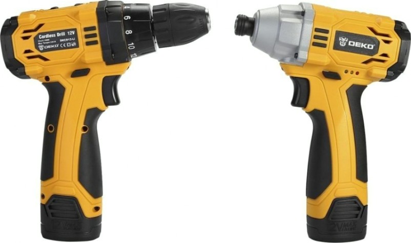 Набор аккумуляторного инструмента DEKO Гайковерт DKIS12 и Дрель DKCD12 (063-4107) [063-4107]