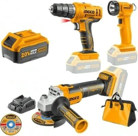 Набор аккумуляторного инструмента INGCO CKLI2048 Li-Ion 2шт