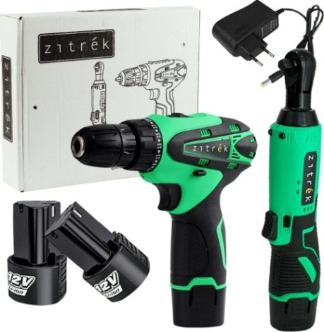 Набор аккумуляторного инструмента ZITREK ZKRW12 zkcd12 2 в 1, 2x2.0ач [063-4404]