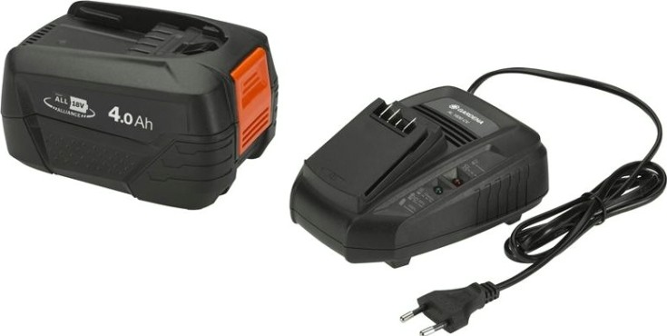 Набор аккумуляторов GARDENA комплект: литий-ионный p4a pba 18v/72 и устройство для ускоренной заряд Набор аккумуляторов GARDENA комплект: литий-ионный p4a pba 18v/72 и устройство для ускоренной заряд