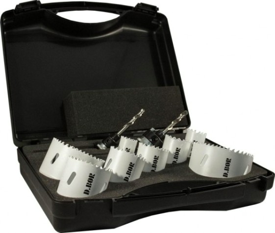 Набор биметаллических коронок D.BOR М42 Cobalt 8%, (19-76, 2 адаптера) MAXI [W-017-19H-4010644D]