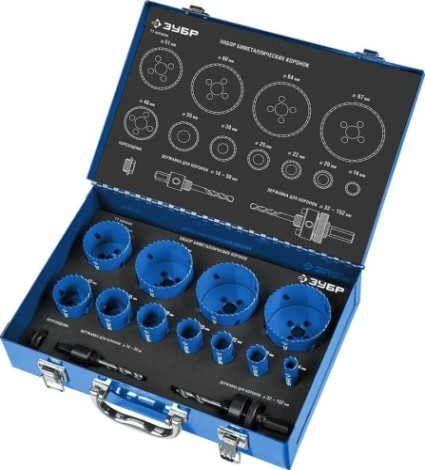 Набор биметаллических коронок ЗУБР ЭКСПЕРТ 11 шт [29531-H11]