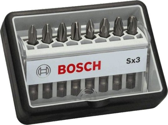 Набор бит BOSCH Extra Hard 8 шт Robust Line PH1/2/3 49 мм [2607002558]