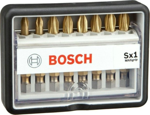 Набор бит BOSCH из 8 шт. Max Grip [2607002570]