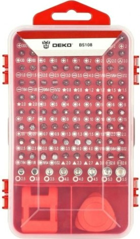 Набор бит DEKO BS108 прецизионных инструментов (108 предметов) [065-0994]