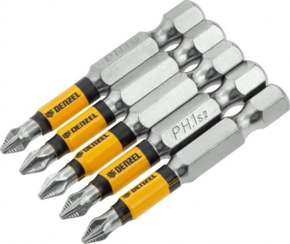 Набор бит Denzel PH1x2" 5 шт. [7711315]