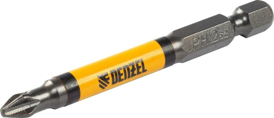Набор бит Denzel PH2х70 сталь s2, круглый профиль, 10 шт. [11643]