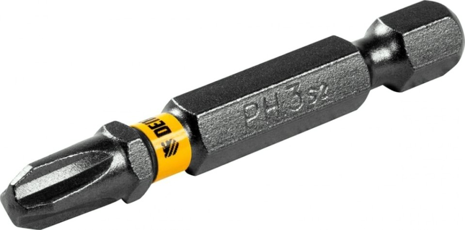 Набор бит Denzel PH3х50 сталь s2, шестигранный профиль, 10 шт. [11650]