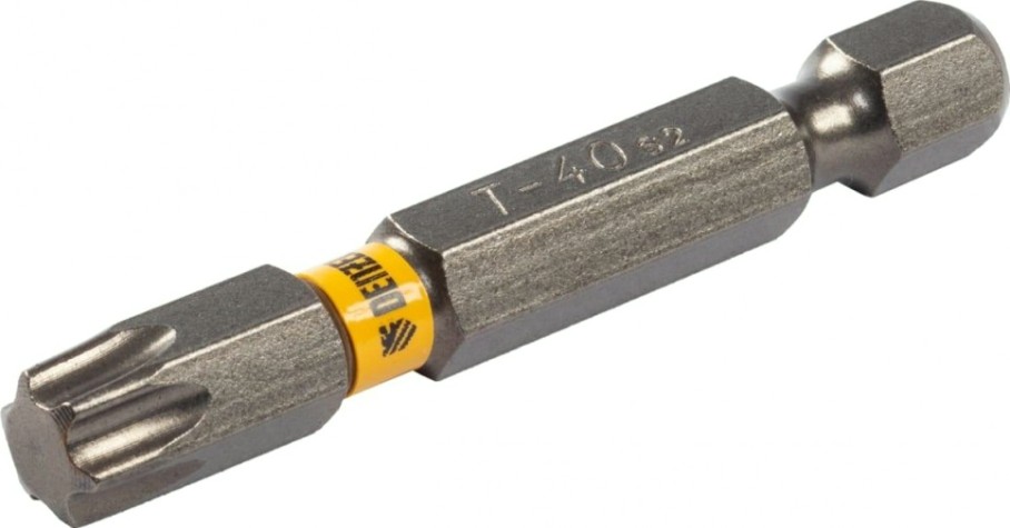 Набор бит Denzel TORX 40х50 сталь s2, шестигранный профиль, 10 шт. [11672]