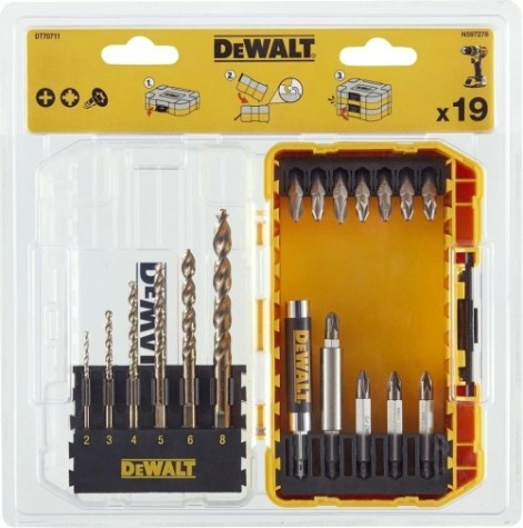Набор бит и насадок DeWALT DT70711-QZ 19 шт