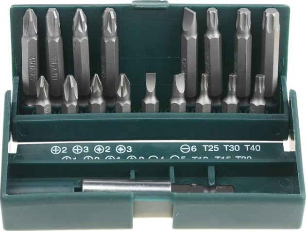 Набор бит KRAFTOOL COMPACT-10 с магнитным адаптером, в мини бит-боксе, 10 пред. [26130-H10]