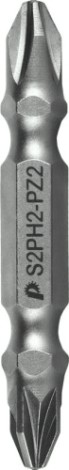 Набор бит ПРАКТИКА "Мастер" PH2 / PZ2 50мм двусторонняя, (в ленте 10 одиночных) [798-126]