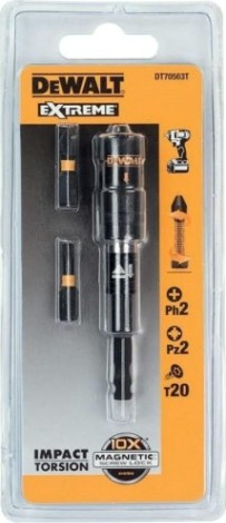 Набор бит с магнитным держателем DeWALT 4 предмета 25 мм Extreme DT 70563T-QZ [DT70563T-QZ]