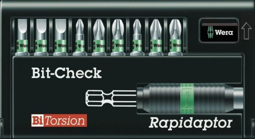 Набор бит WERA 8700-9 PH/BTZ Rapidaptor® Bit-Check® WE-135957 [WE-135957]