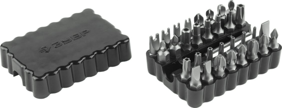 Набор бит ЗУБР специальные с магнитным адаптером, cr-mo, 33 пред. [26046-H33]