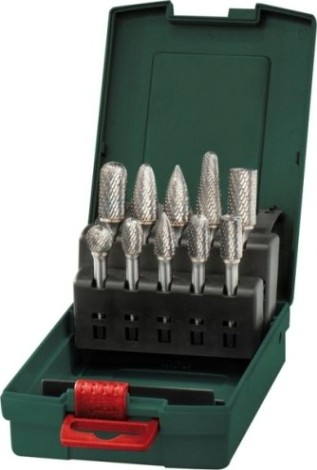 Набор бор-фрез по металлу METABO 10 шт. 628404000 [628404000]