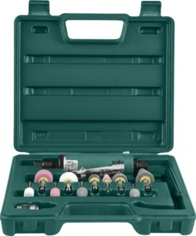 Набор бормашинка пневматическая JONNESWAY JAG-0903RMK 25000 об/мин., патрон 3/6, L-152 с насадками [048525]