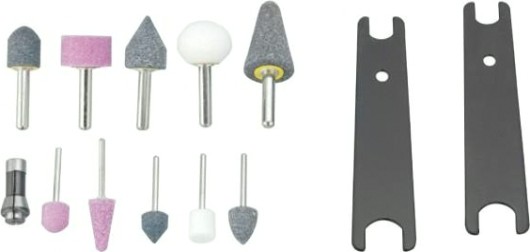 Набор бормашинка пневматическая JONNESWAY JAG-0913FMK 18000 об/мин., патрон 3/6, L-124 с насадками [048526]