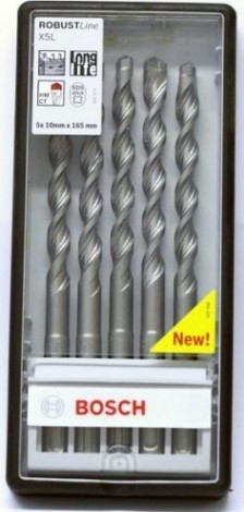 Набор буров BOSCH 5 СВ. SDS-plus X5L 10x100/165 мм [2608585072]