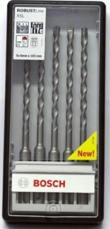 Набор буров BOSCH 5 СВ. SDS-plus X5L 6x100/165 мм [2608585070]