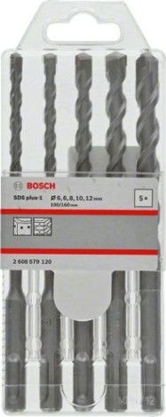 Набор буров BOSCH SDS plus-1 6/6/8/10/12x160мм [2608579120]