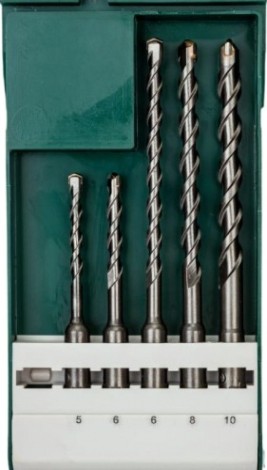 Набор буров BOSCH SDS Plus 5x110мм; 6x110мм; 6x160мм; 8x160мм; 10x16 по бетону [2609255541]